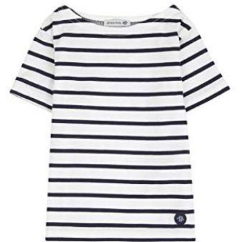 Armor-Lux Hoëdic Multicolour Striped Children's Sailboat T-Shirt