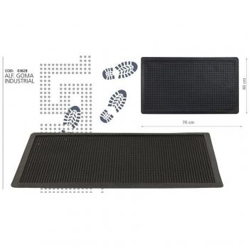 Alfombra de Goma Industrial Antideslizante 70x40cm - Modelo Hidalgo