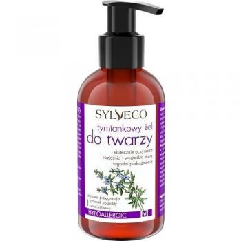 Sylveco Thyme Facial Cleansing Gel - 150 ml, Natural Vegan Formula for Sensitive Skin