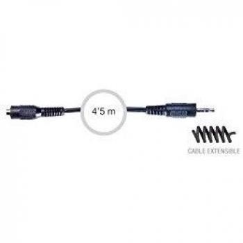 CABLE EN ESPIRAL MINIJACK 3.5 H ST-MINIJACK 3.5 M ST FONESTAR AA-425 4M