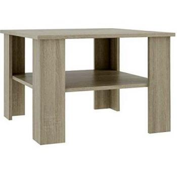 vidaXL Coffee Table Sonoma Oak 60x60x42 cm Engineered Wood