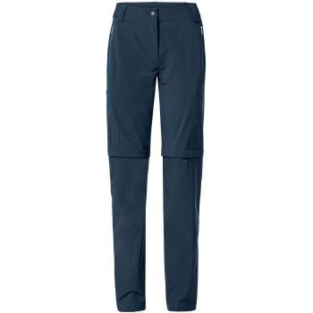 Pantalones de senderismo para mujer Vaude Farley Stretch ZO T-Zip II, azul oscuro, talla 36