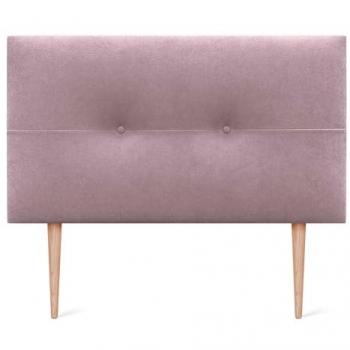 Cabecero Tapizado de Tela Aqualine Pro en Salmón, 110x105cm con Patas para Camas 80/90/105 cm