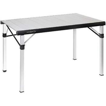 Mesa Plegable Camping Brunner Titanium Quadra 4 NG 120 x 70 cm Aluminio Gris