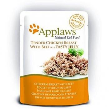 Applaws Cat Pouch With Lamb In Jelly, Chicken, 0.07 kg, transparent