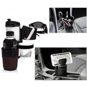 Soporte 5 en 1 para coche: Porta celular, smartphone, llaves y gafas universal
