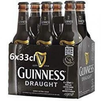 Guinness Draught Cerveza - Pack de 6 Botellas x 330 ml - Total: 3.6 L