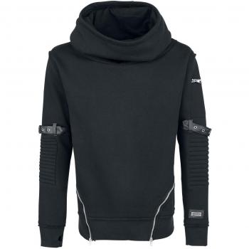 Vixxsin Gothic Voyage Hooded Sweatshirt for Men - Black - Sizes S to XL