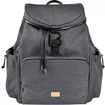 Bolso Cambiador de Pañales Béaba Vancouver Gris oscuro