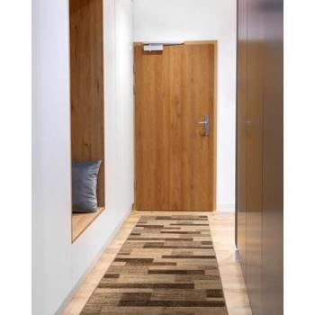 Alfombra de Pasillo Karmel Deski Beige 70x110 cm, Moderna y Versátil