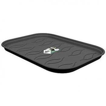 Elho Green Basics Grow Tray Saucer M - Living Black - Interior & Exterior - Ø 35.7 x A 2.2 cm