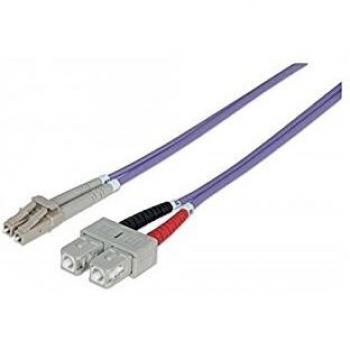 INTELLINET LC/SC OM4 - Cable de fibra óptica