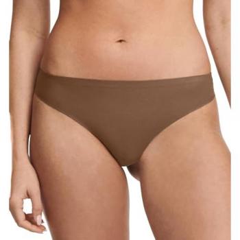 Chantelle Women's Soft Stretch Brown String Thong - One Size