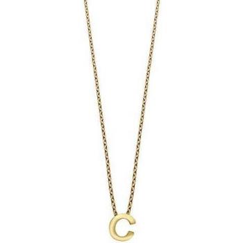 Duran Exquse Colgante Letra C colección Alphabet, realizado en Plata 925 y bañada en Oro Amarillo