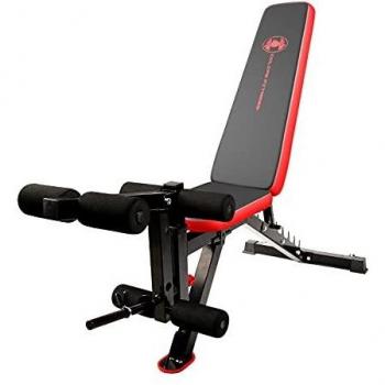 CCLIFE Banco de Pesas Ajustable Banco de Abdominales y Pierna Carga máxima 300 kg, Color:Banco de Pesas 022