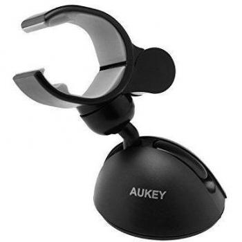 Aukey HD-C11-ES-N - Soporte de móvil con ventosa para coche
