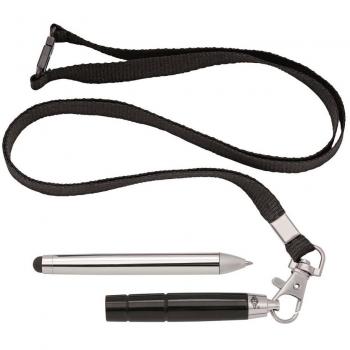 Wedo Terzo - Bolígrafo y lápiz táctil con Lanyard, negro