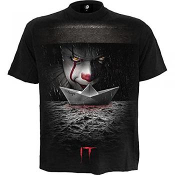 IT Storm Drain Black T-Shirt for Men - Sizes S to XXL