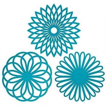 Mantel multiusos, protector para mesa con forma de flor, material de silicona