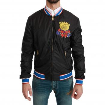 Dolce & Gabbana Black Year of the Pig Bomber Jacket - IT46 | S