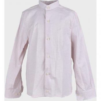 La Ormiga - Camisa de niño de manga larga a rayas en tonos suaves
