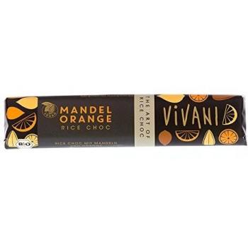 Almond Orange - Barrita de chocolate con almendra y naranja - Vivani - 35g