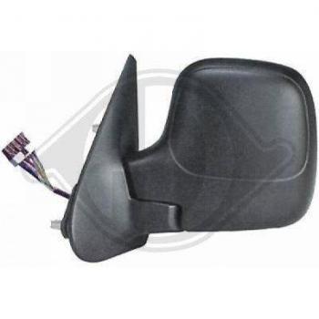 Espejo retrovisor DIEDERICHS 4011825 - Espejo retrovisor de automóvil, diseño específico para el lado del conductor o pasajero, con ajuste manual, acabado en color negro, fabricado con materiales de alta calidad para