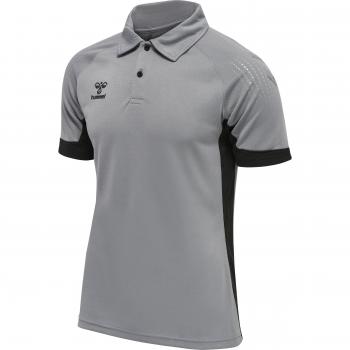 Hummel Lead Functional Short Sleeve Polo Shirt for Men in Gray