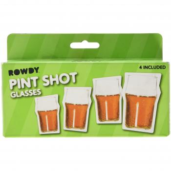 Thumbs Up! Vasos de Chupito para Cerveza, 3.3x5.3x3.3 cm, 4