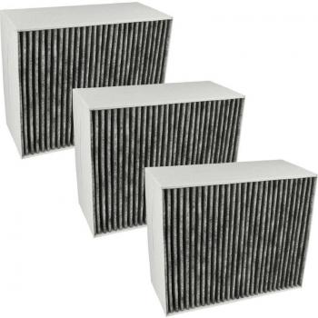 3x Filtro de Carbón Activado Compatible con Siemens LF91BB550/03, LF91BB550/02, LF91BB550/01, LF91BB550/04 - Campanas Cocina - 22,7 x