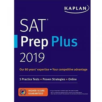 SAT Prep Plus 2019: 5 Practice Tests + Proven Strategies + Online