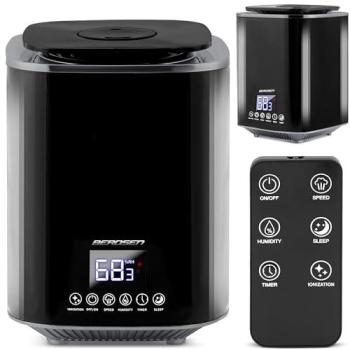 Humidificador de aire Berdsen BD-502 negro, panel táctil LED, apagado automático, 2.6 L