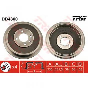 TRW Automotive AfterMarket DB4300 Brake Drum