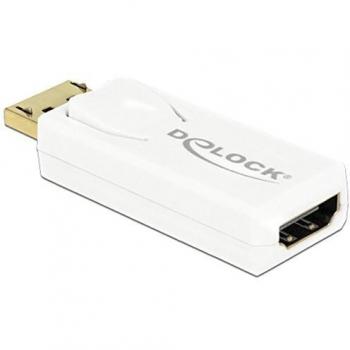 Adaptador Delock 65580 DisplayPort 1.2 a HDMI 4K Activo Blanco