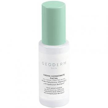 Crema Hidratante Facial Orgánica, Bio y Vegana 50 ml - GEODERM SKIN con ácido hialurónico, vitamina C y antipollution ferment, para todo tipo de piel, crema día y noche