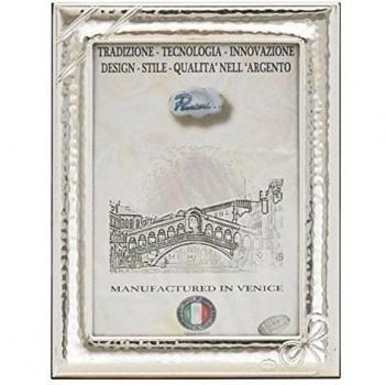 FIOCCO XL Marcos de Fotos 18x13 cm Marcos de Plata Hechos a Mano Made in Italy