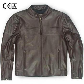 OJ - Chaqueta de piel (CE) Century Man marrón, talla XXL