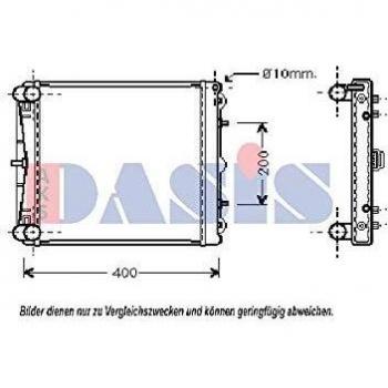 AKS Dasis 170200N Radiador, refrigeración del motor