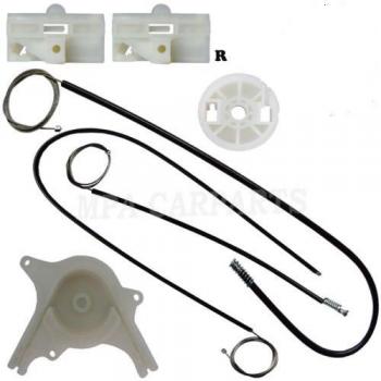 Mercedes Vito Kit de reparación de elevalunas eléctrico delantero del lado derecho, cables, clips y polea de regulador de ventanilla