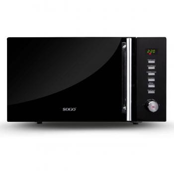 Microondas Combi Grill Digital Convección 25L Sogo - Diseño Elegante y Pantalla LED Verde, 1950W, acero inoxidable