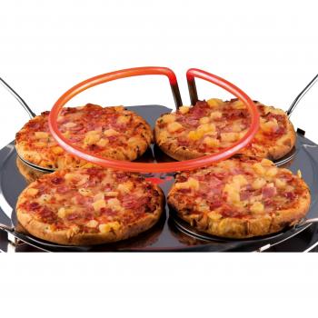 Trebs PizzaGusto 6pizza(s) 1000W Negro, Naranja fabricante de pizza y hornos - Horno para pizzas (6 pizza(s), 5 min, Negro, Naranja, 1000 W, 50 Hz, 440 mm)