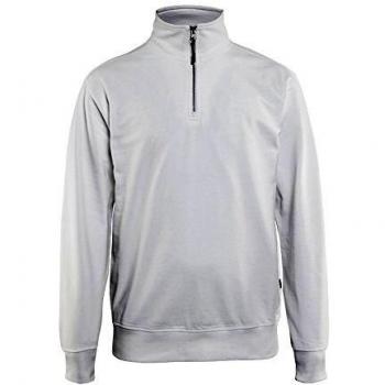 Blaklader White Trucker Collar Sweatshirt Size L