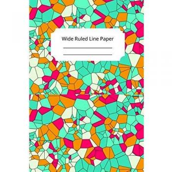 Stained glass art inspirational motivational and spiritual theme wide ruled line paper 2