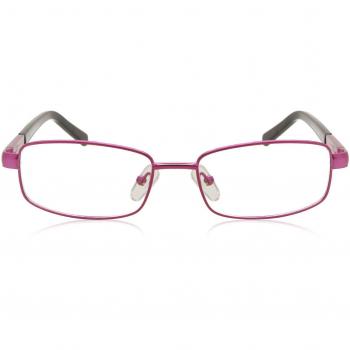 SmartBuy Collection Rectangle Full Rim Metal Women's Prescription Glasses - Pink - Size 47 - Blue Light Block Available - Free Lenses