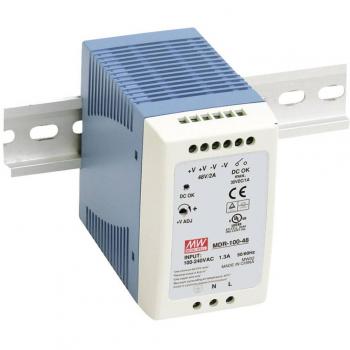 Fuente de alimentación conmutada Mean Well MDR-100-48, riel DIN, 48 V DC, 2 A, 96 W, 1 salida