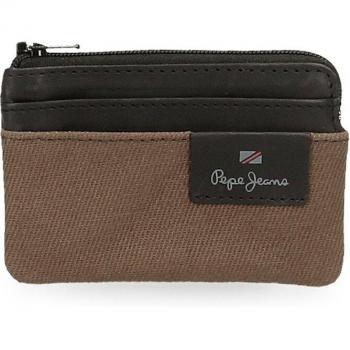 Monedero de piel Hilltop Marrón Pepe Jeans
