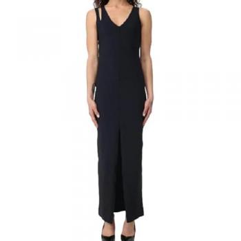 Patrizia Pepe Black Asymmetric Jersey Dress - Size S - Women's Party Dress