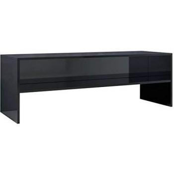 vidaXL Mueble de TV Negro Brillante 120 x 40 x 40 cm, Color Negro