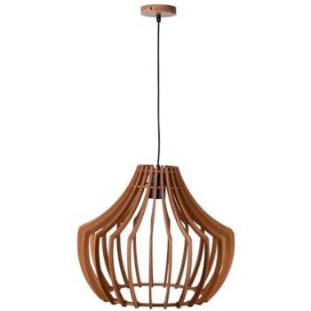 Lámpara Colgante Bali Bel Air 40W Regulable en Altura Madera Ø35 cm