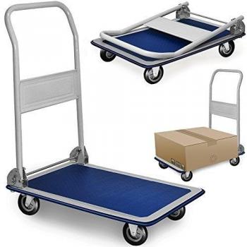 Carrito Transportador Plegable Deuba - Plataforma de Carga Antideslizante hasta 150kg